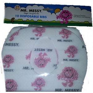 Unbranded Mr Messy 20 Disposable Bibs with crumb catching