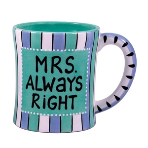 Unbranded Mrs Always Right Mug