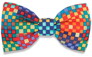 Unbranded Multi-Coloured Check Bow Tie