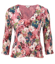 Unbranded Multi-Coloured Floral Crinkle Blouse