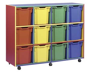 Unbranded Multi-coloured jumbo tray storage