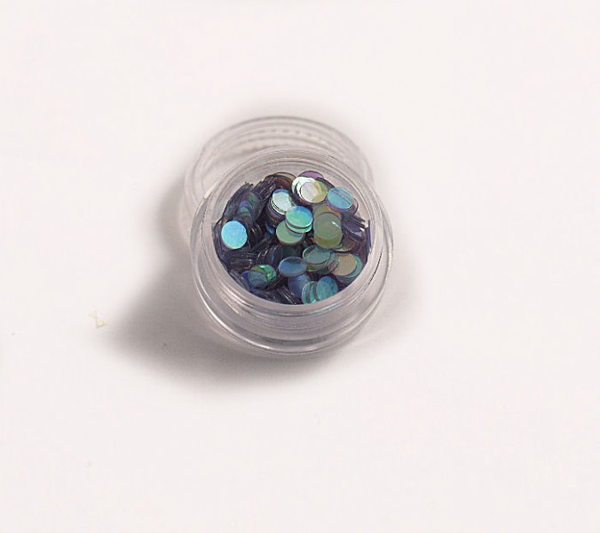 Unbranded Multi Coloured Round Flakes for Nail Tips