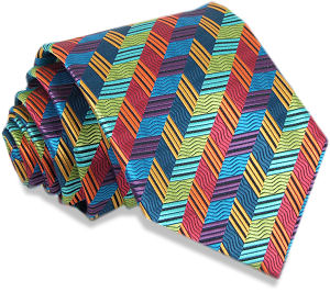 Unbranded Multi-Coloured Squares Tie