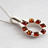 Unbranded Multi stone Amber set Pendant