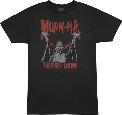 This mens Thundercats T-Shirt features a distressed style print of Mumm Ra, the self-proclaimed ever
