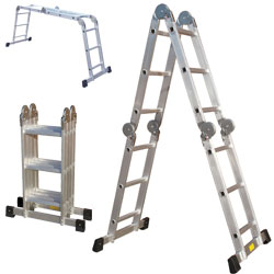 Unbranded Munro Multi-Purpose Ladder with Scaffold Plates MP34