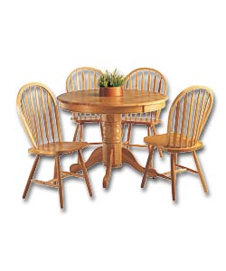 Murcia Solid Wood Pedestal Dining Suite
