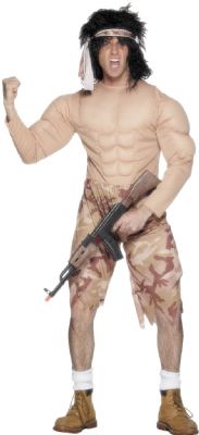 Muscleman Army Rambo Style Costume