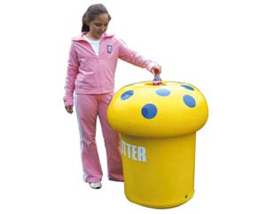 Unbranded Mushroom litter bins