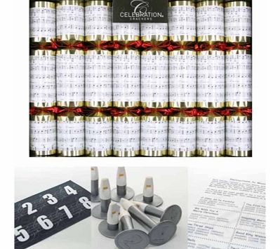 Musical Party CrackersAdd a little musical fun and games to your next party or Christmas celebration with this set of eight Musical Party Crackers!Inside each cracker is a musical whistle pitched to a different note, which is then related to a number