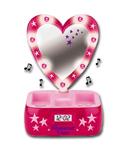 Musical Lighted Mirror Alarm Clock