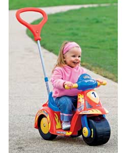 Free wheeling facility available with parent handle. Operated by 6v rechargeable battery (Included).