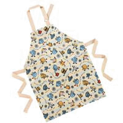My Little Teapot Children`s apron  PVC  100 cotton drill with PVC coating  wipe clean only  45cm x 5
