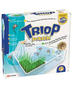 Hatch and grow amazing Triops in a prehistoric landscape. See them grow from tiny dot to 4cm monster
