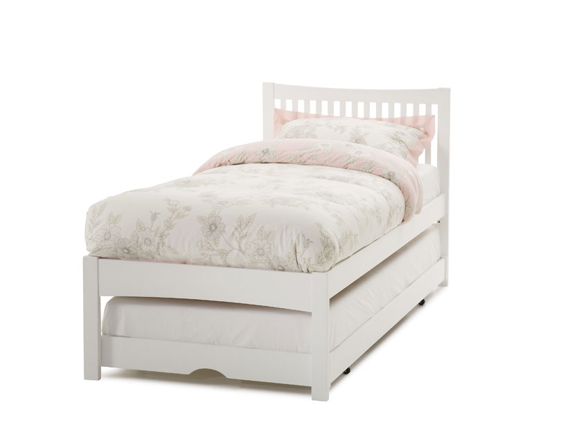 Unbranded Mya Guest Bed with Trundle Bed - Opal White