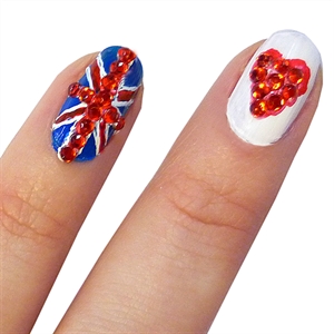 Unbranded Nail Art Pens - Red, White and Blue 3 Pack