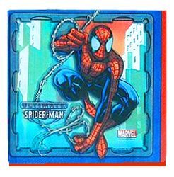 Party Supplies - Napkins - pack of 16 - Spider man / Spiderman