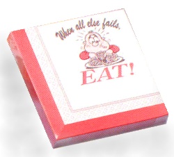 More fun with your food! A pack of nonsense napkin