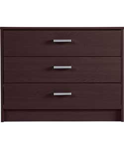 Unbranded Napoli 3 Drawer Chest - Wenge