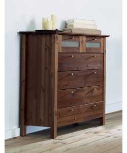 Napoli Chocolate 4 plus 2 Drawer Chest