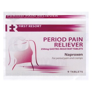 Unbranded Naproxen 250mg Tablets Period Pain Reliever x9
