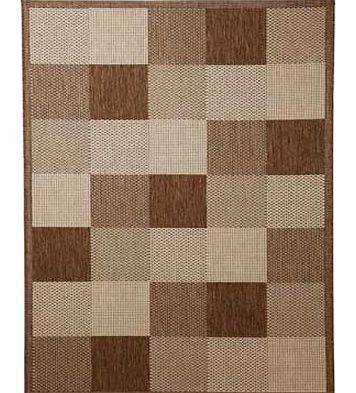 Offering simplicity and style this chocolate coloured rug with a minimalist decorative block design blends nicely to suit the dandeacute;cor of any home. The Cottage Blocks rug is also easy to care for and hard-wearing. 100% polypropylene. Woven back