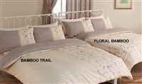 Natural Floral Bamboo And Bamboo Trail Co ordinates Natural Curtains