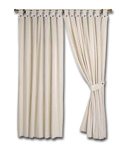Pair of Natural Lima Ready Made Curtains - (W)46, (D)72ins