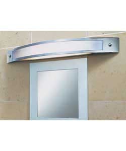 Unbranded Nautical Chrome Curved Mirror Light