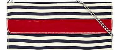 This stylish nautical clutch is the perfect accessory for the summer. Clutch Bag Features: All: Textile/Other materials Size: 13H x 28W x 4D cm (5 x 11 x 1 ins) SPECIAL OFFER: Buy the matching Shoes and Bag included in this offer and save 5. Add bo