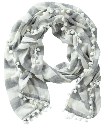 Unbranded Nautical Pom Scarf