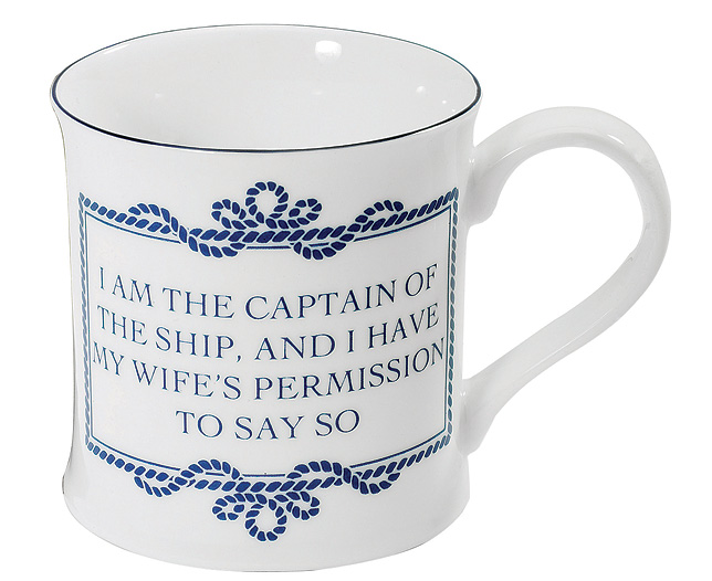 Unbranded Nautical Slogan Mug - I am captain - Plain