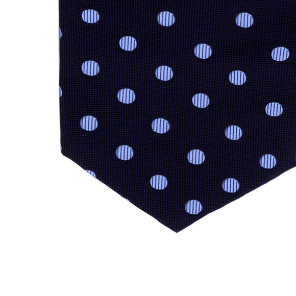 Navy & Blue Albury Dots Woven Silk Tie