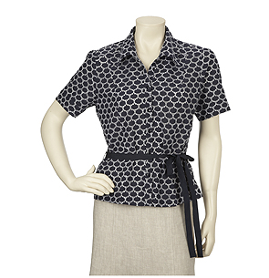 Unbranded Navy Circles Embellished Blouse