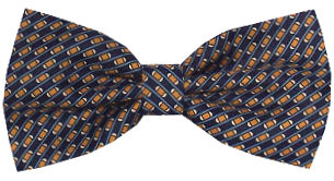 Unbranded Navy Orange Bow Tie