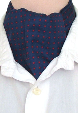 Unbranded Navy Red Dot Casual Cravat