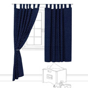 Unbranded Navy Star Blackout Curtains