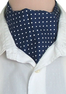 Unbranded Navy White Dot Casual Cravat