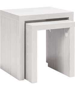 Unbranded Nest of Tables - Chunky White Effect