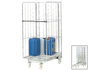 Unbranded Nestable 3 or 4 sided rolcontainer