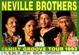 NEVILLE BROTHERS Family Groove Tour Music Poster 84x59cm