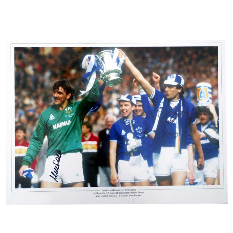 Unbranded Neville Southall And Graeme Sharp Signed Everton Photo: 1984 FA Cup Winners