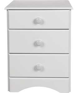Unbranded New Aviemore 3 Drawer Chest - White
