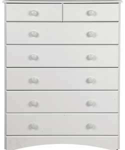 Unbranded New Aviemore 5 2 Drawer Chest - White
