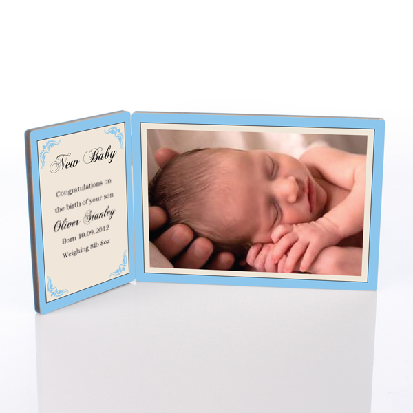 Unbranded New Baby Photo Message Plaque