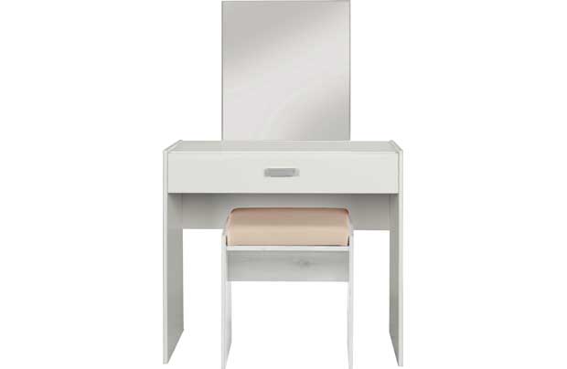 Unbranded New Capella 1 Drawer Dressing Table - Soft White