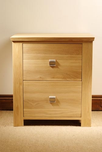Unbranded New Court Oak Filing Cabinet with 2 Drawers
