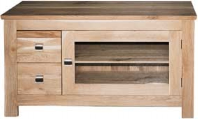 Unbranded New Court Oak TV/DVD Cabinet 2 Drawer 1 Door -