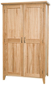 Unbranded New Court Oak Wardrobe (Steel handles)