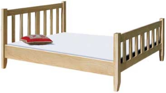 Unbranded New Court Solid Oak Double Size Bed
